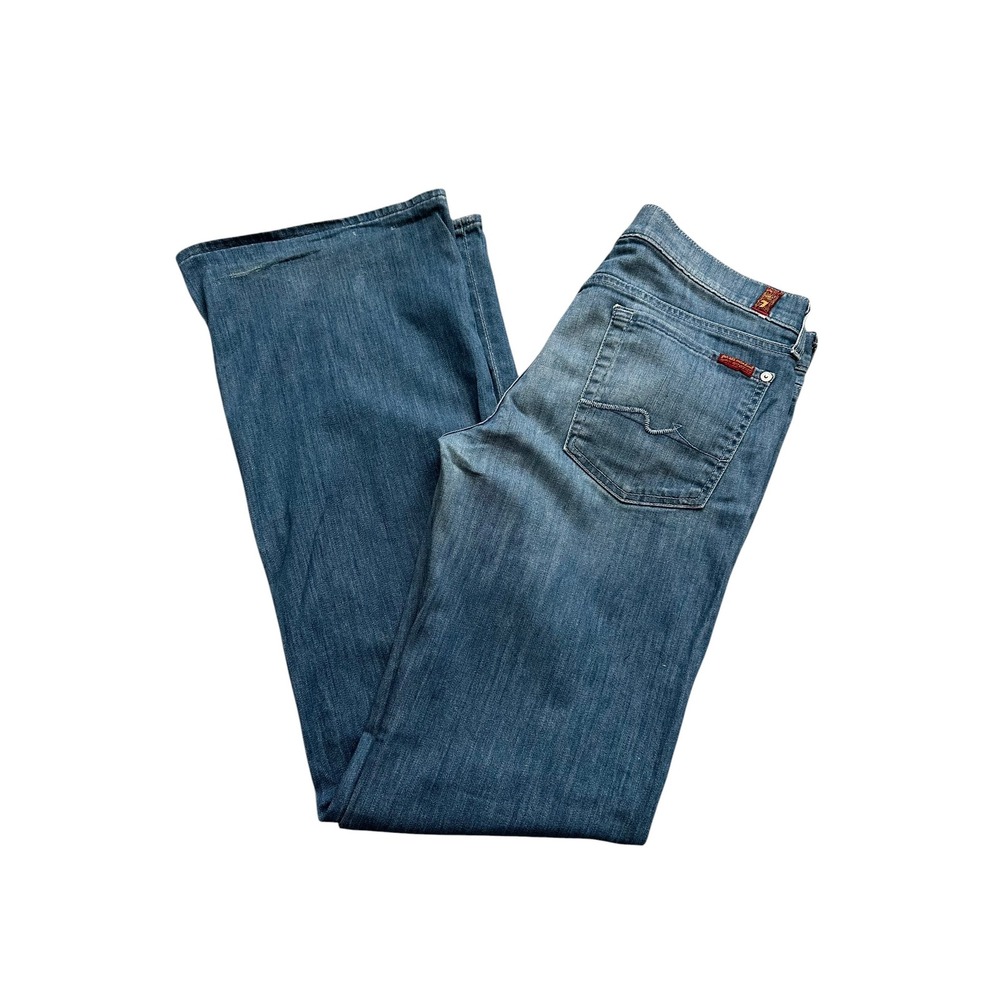 7 For All Mankind‎ Dojo Flare Jeans Y2K Wide Leg Stretch Denim 32